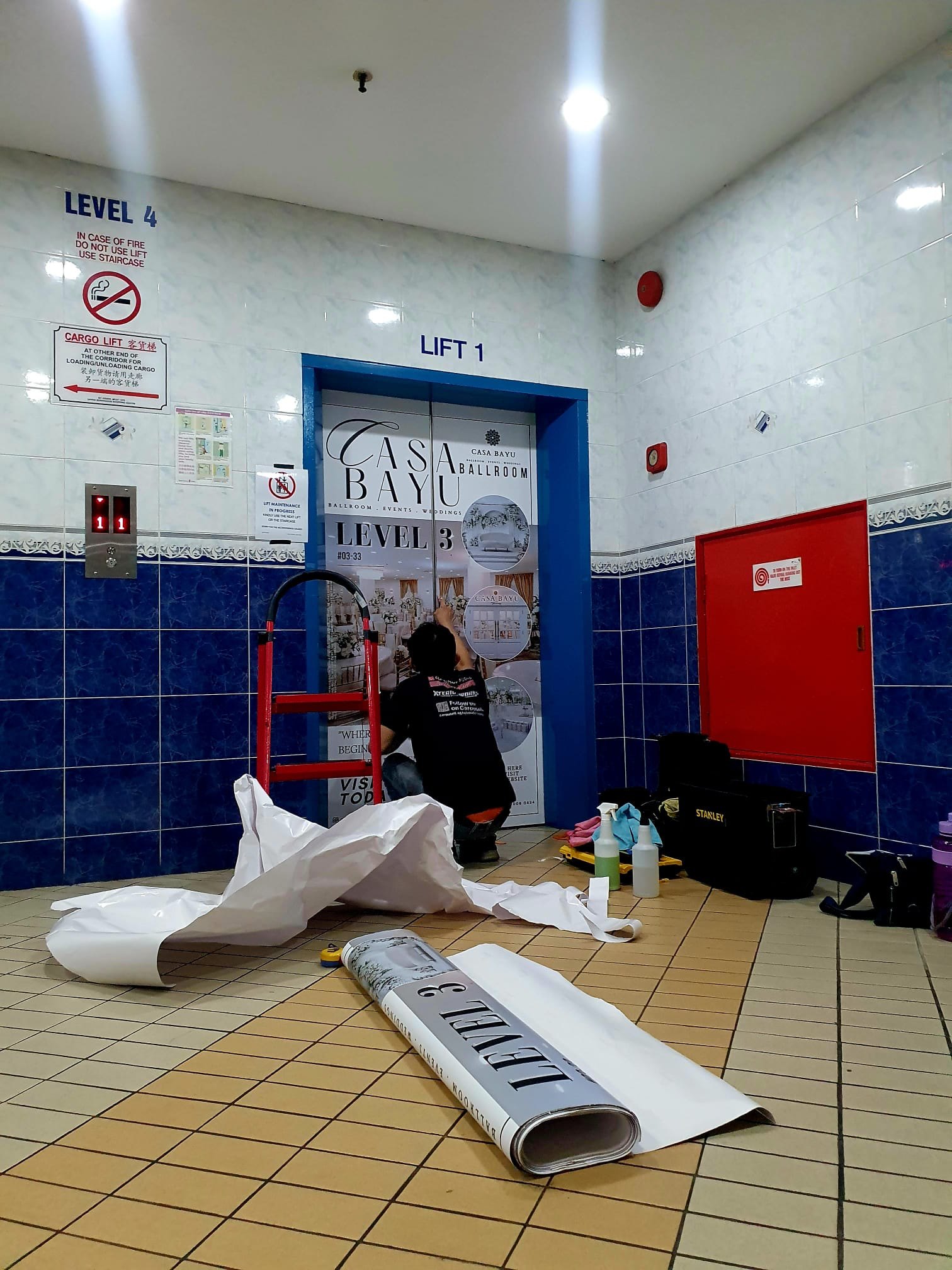 lift and elevator door advertising wraps 1